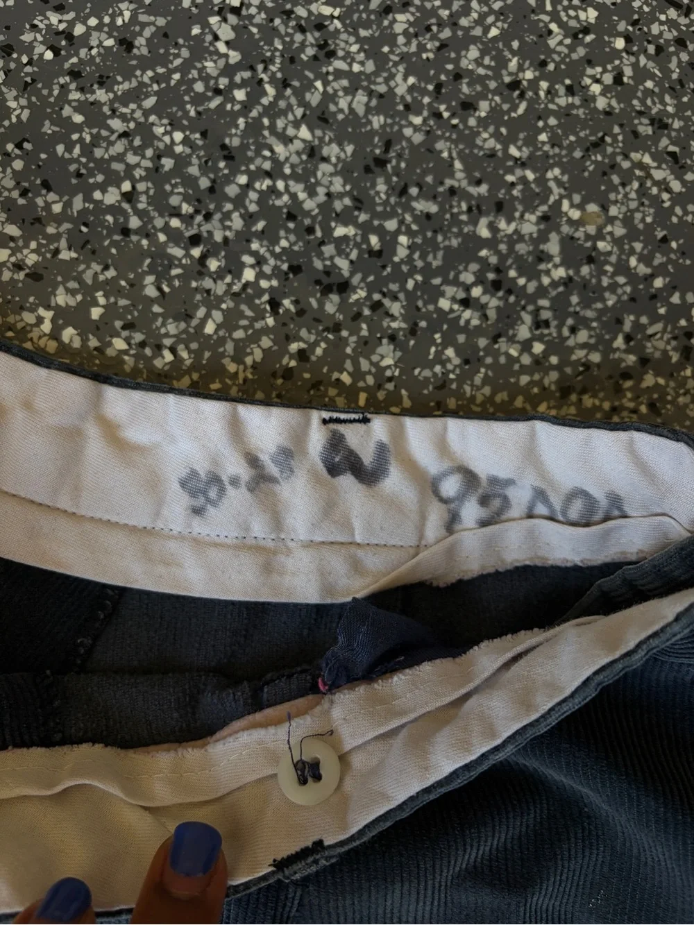 Sailor Navy Blue Corduroy Bottoms